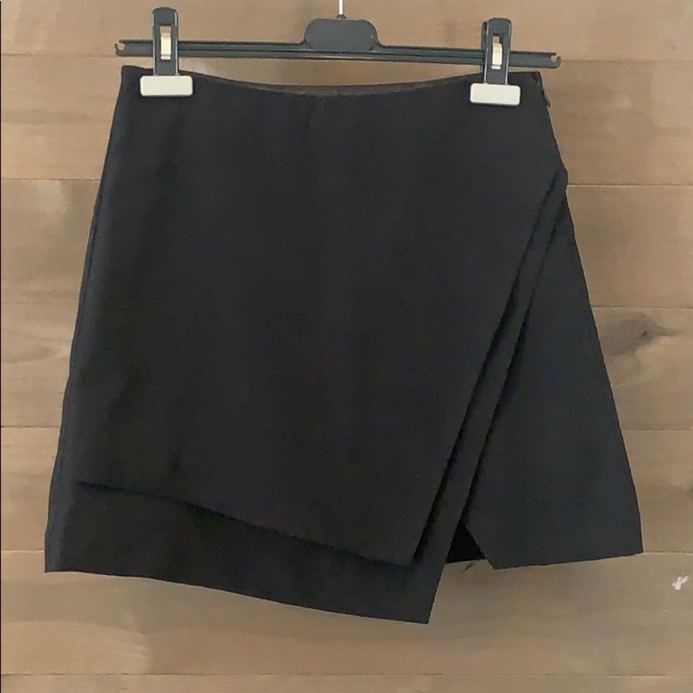 Nasty Gal Asymmetrical Point Black Skirt